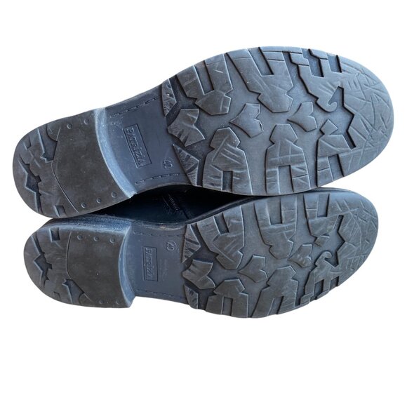 Patrizia Dercetis Faux Leather Suede Tall Boot Black Buckle Riding Country-8 - Picture 12 of 16